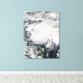 Toile Tempête tropicale Ida dans la mer des Caraïbes (Insitu (Plancher de Bois))