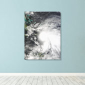 Toile Tempête tropicale Noel sur Haïti (Insitu (Plancher de Bois))