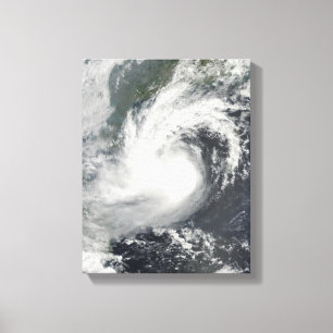 Toile Tempête tropicale Parme approchant la Chine et