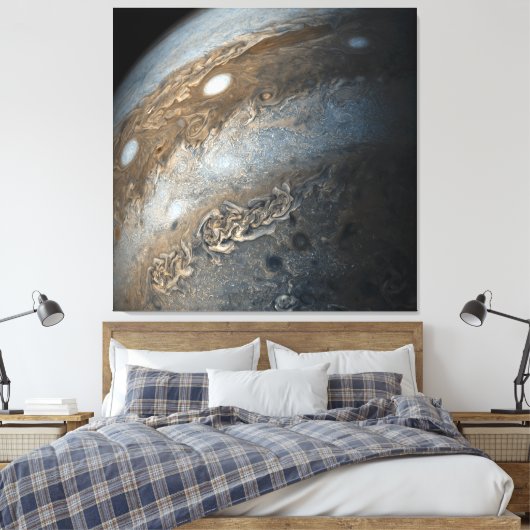 Toile Tempêtes sur Jupiter de Juno Cam (2017) (Insitu(Chambre))