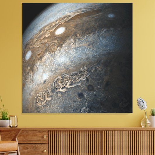 Toile Tempêtes sur Jupiter de Juno Cam (2017) (Insitu(Salon))