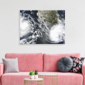 Toile Tempêtes tropicales à Blas et Celia (Insitu(Salon))