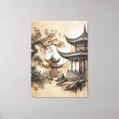 Toile Temple bouddhiste (Recto)