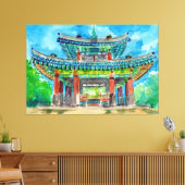Toile Temple bouddhiste coréen (Insitu(Salon))