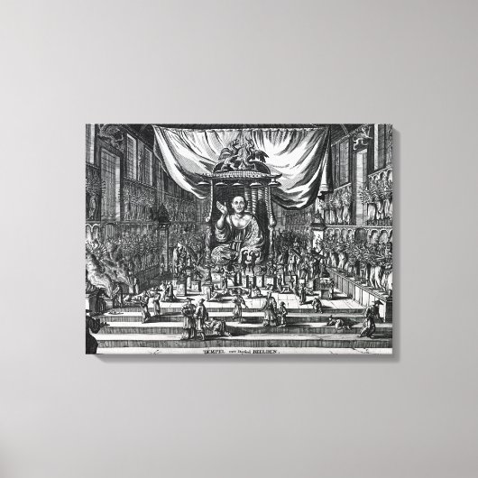 Toile Temple bouddhiste, illustration (Recto)