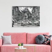Toile Temple bouddhiste, illustration (Insitu(Salon))