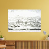 Toile Temple copié d'un dessin sur une médaille trouvée (Insitu(Salon))