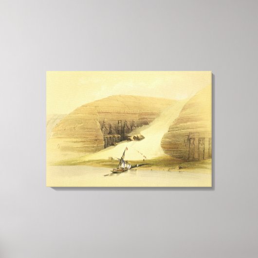 Toile Temple d'Abou Simbel extraite, de "Egypt and Nu (Recto)