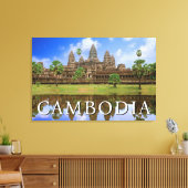 Toile Temple d'Angkor Vat | Kampuchea, Cambodge (Insitu(Salon))