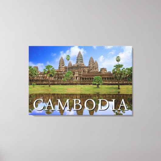 Toile Temple d'Angkor Wat | Kampuchea, Cambodge (Recto)