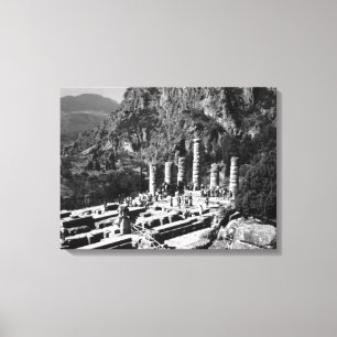 Toile Temple de Delphi Apollo en Grèce vintage