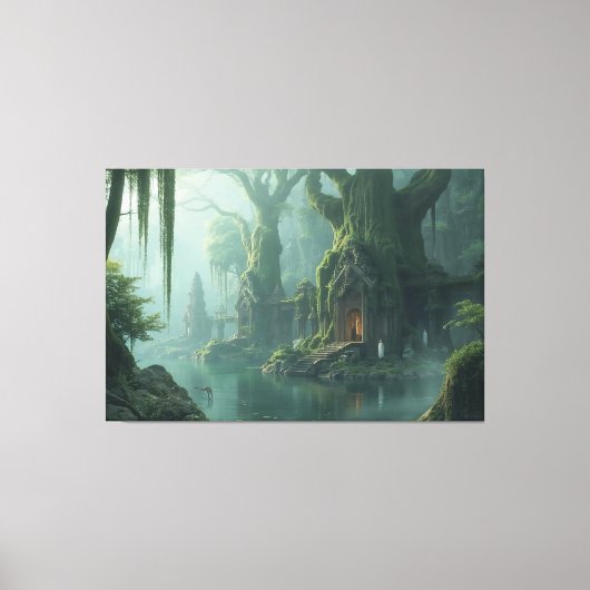 Toile Temple de mousse et de brume (Recto)