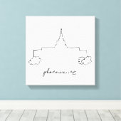 Toile temple de phoenix arizona croquis simple moderne (Insitu (Plancher de Bois))