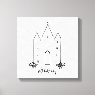 Toile temple de salt lake city utah simple moderne