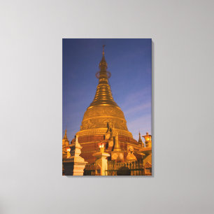 Toile Temple de Shwe Myin Tin, crépuscule, Make Tehi Lar