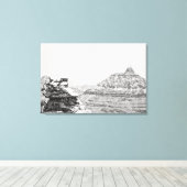 Toile Temple de Vishnu (Insitu (Plancher de Bois))