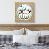 Toile Temple des Chevaliers Médiévaux (Insitu(Chambre))