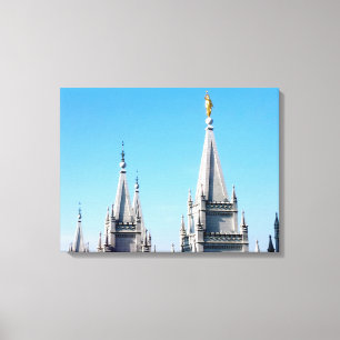 Toile temple du lac salé ange moroni mormon