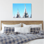 Toile temple du lac sel angel moroni lun mormon (Insitu(Chambre))