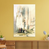 Toile Temple El Khasne, Petra, 7 mars 1839, pl (Insitu(Salon))