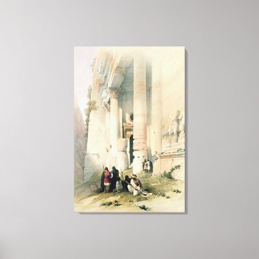 Toile Temple El Khasne, Petra, 7 mars 1839, pl (Recto)