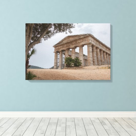 Toile Temple grec à Segesta, Sicile (Insitu (Plancher de Bois))