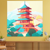 Toile Temple japonais (Insitu(Salon))