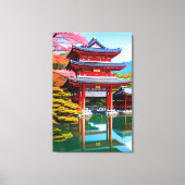 Toile Temple japonais  (Recto)