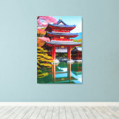 Toile Temple japonais  (Insitu (Plancher de Bois))