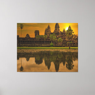 Toile Temple Khmer d'Angkor Vat Cambodge
