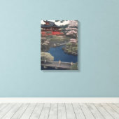 Toile Temple on the river - Japan (Insitu (Plancher de Bois))