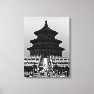 Toile Temple Pekin de la Chine vintage du ciel