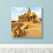 Toile Temples hindous de Khajuraho (Insitu (Plancher de Bois))