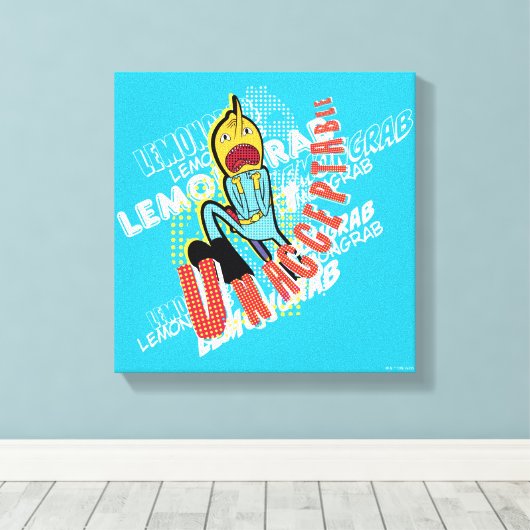 Toile Temps d'aventure | Attaque au citron "INACCEPTABLE (Insitu (Plancher de Bois))