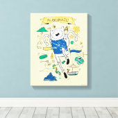 Toile Temps d'aventure | Croquis de recherche "algébriqu (Insitu (Plancher de Bois))