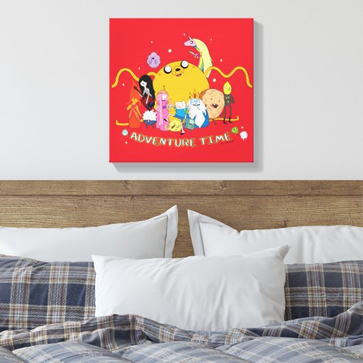 Toile Temps d'aventure | Graphique de grand groupe Jake (Insitu(Chambre))