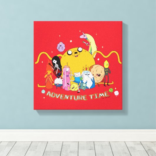Toile Temps d'aventure | Graphique de grand groupe Jake (Insitu (Plancher de Bois))