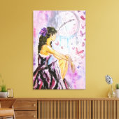 Toile Temps Perdu - Peinture à l'Aquarelle (Insitu(Salon))