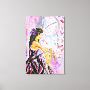 Toile Temps Perdu - Peinture à l'Aquarelle