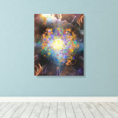 Toile Temps spatial atomique (Insitu (Plancher de Bois))