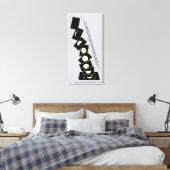 Toile Temps tombant à travers un trou (Insitu(Chambre))