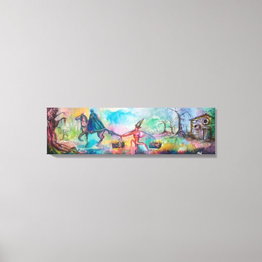 Toile TEMPTATION Chevalier foncé et le trésor du diable, (Recto)