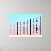 Toile Ten Cat's Geometric Pattern Design  (Recto)