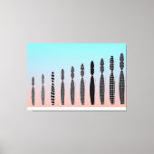 Toile Ten Crochet Cats Geometric Pattern (Recto)