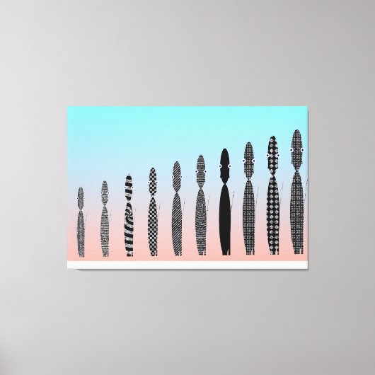 Toile Ten Crochet Cats Geometric Pattern  (Recto)