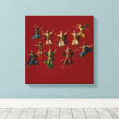 Toile Ten Lords Leaping The Ten Commandments Vector  (Insitu (Plancher de Bois))