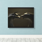 Toile Tendances Du Marché Des Ours Castings De Bronze (Insitu (Plancher de Bois))