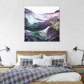 Toile tendue à l'encre abstraite moderne (Insitu(Chambre))