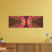 Toile tendue : Art abstrait rouge et noir (Insitu(Salon))