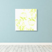 Toile tendue Floral moderne hydrangea (Insitu (Plancher de Bois))